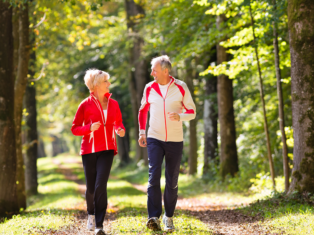 Happy active couple after joint replacement